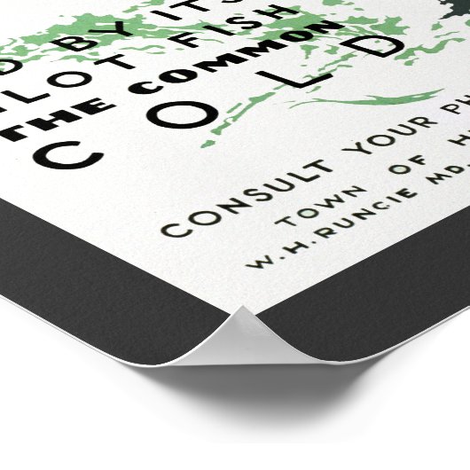 肺炎にかかる ポスター (角)