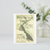 肺炎警告のはがき ポストカード (スタンド正面)