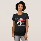 肺癌のリボン(パパ) Tシャツ (正面フル)