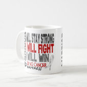 肺癌の戦士 コーヒーマグカップ (正面左)