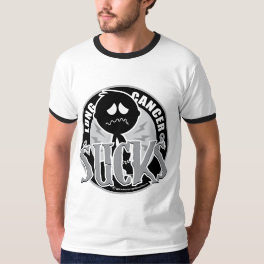 肺癌の最低 Tシャツ (正面)