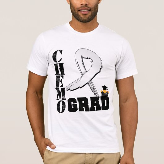 肺癌のChemoの卒業生 Tシャツ (正面)