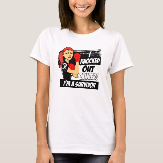 肺癌をノックアウトした Tシャツ (正面)