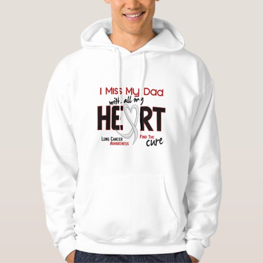 肺癌私は私のパパを恋しく思います パーカ (正面)