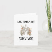 肺移植のサバイバー カード (正面)