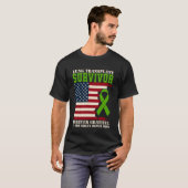肺移植の生き残り アメリカに永遠の感謝 Tシャツ (正面フル)
