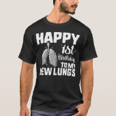肺移植サバイバーシャツ、ハッピー1st tシャツ (正面)