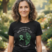 肺移植フローラ呼吸カスタム術 Tシャツ