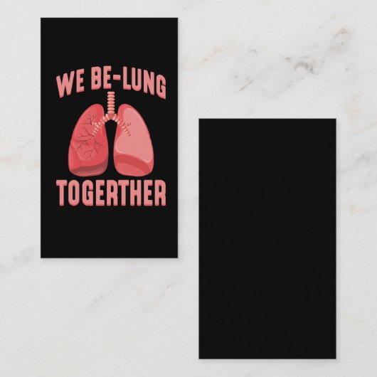 肺移植手術の回復がすぐに良くなる 名刺 (正面/裏面)