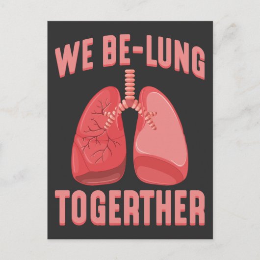 肺移植手術の回復 お見舞い ポストカード (正面)