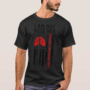 肺移植生存者USフラッグ肺移植R Tシャツ