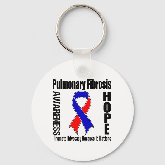 肺線維症に関する権利擁護 キーホルダー (正面)
