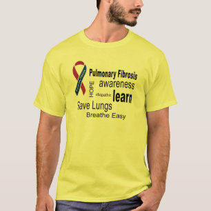 肺線維症の認識度のTシャツ Tシャツ