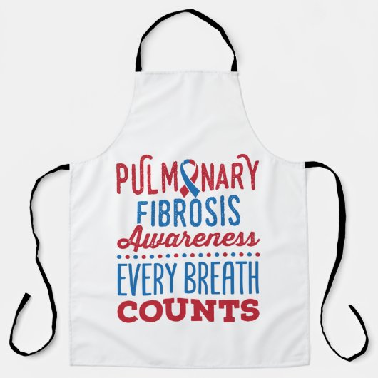 肺線維症認識度全呼吸数 エプロン (正面)