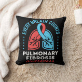 肺線維症認識度全呼吸数 クッション (ブランケット)