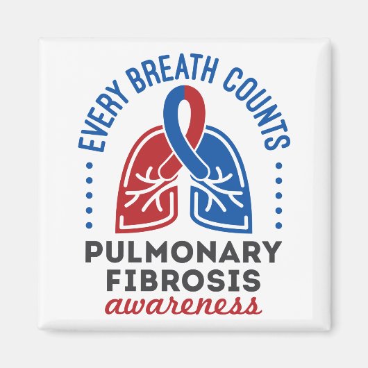 肺線維症認識度全呼吸数 マグネット (正面)