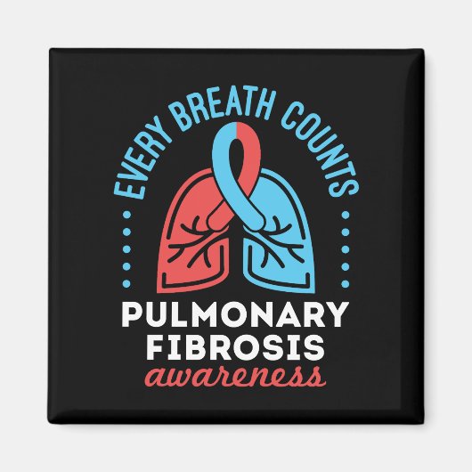 肺線維症認識度全呼吸数 マグネット (正面)