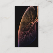 肺肺疾患医シンプル者ブラック 名刺 (正面)