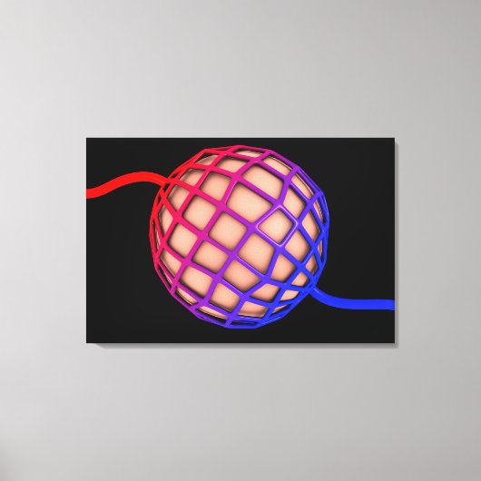 肺胞の概念像 キャンバスプリント (正面)