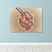 肺胞の閉鎖 キャンバスプリント (インサイチュ (ウッドフロア))