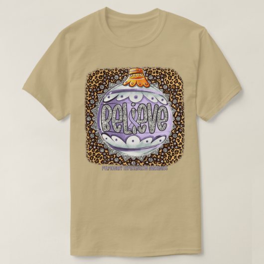 肺高血圧症認識度信じオーナメント Tシャツ (デザイン正面)