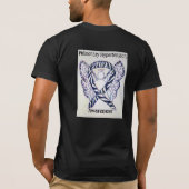 肺高血圧症認識度帯カスタムT型 Tシャツ (裏面)