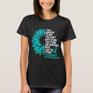 肺高血圧認識度Iアムザストーム Tシャツ
