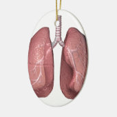 肺 セラミックオーナメント (左)