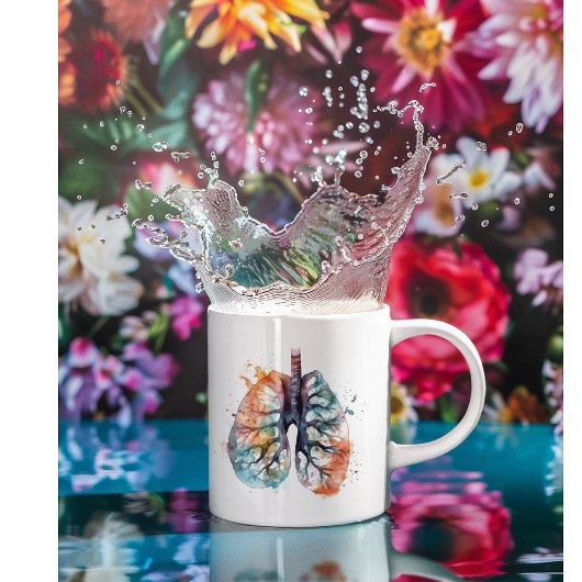 肺、木のように呼吸をカスタマイズ可能 コーヒーマグカップ
