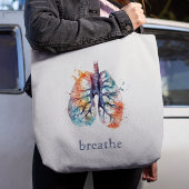 肺、木のように呼吸、カスタマイズ可能 トートバッグ