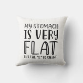 胃がとても平たい クッション (裏面)