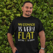胃がとても平たい Tシャツ