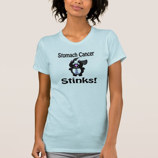胃がんスティンクスカンク認識度デザイン Tシャツ (正面)
