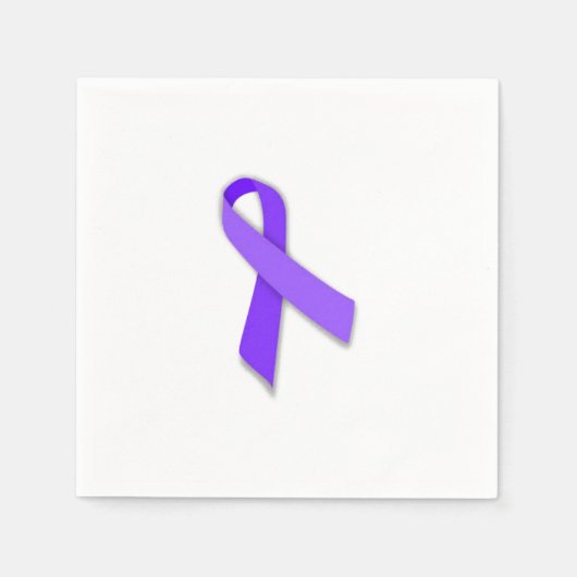 胃がんリボンナプキン スタンダードカクテルナプキン (正面)