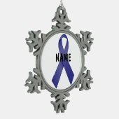 胃がん記念オーナメント スノーフレークピューターオーナメント (左)