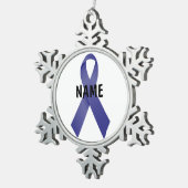 胃がん記念オーナメント スノーフレークピューターオーナメント (右)