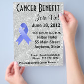 胃がん認識度特典灰色フローラチラシ チラシ (手)