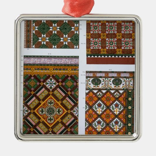 胃のマジョリカそしてエナメルを塗られたタイルのためのデザイン及び メタルオーナメント (正面)