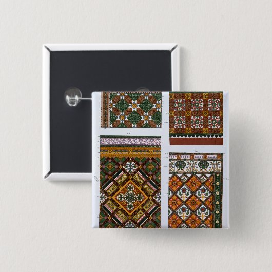 胃のマジョリカそしてエナメルを塗られたタイルのためのデザイン及び 缶バッジ (正面&裏面)