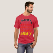 胃の不調 楽しい 吐き気 バンドTシャツ Tシャツ (正面フル)