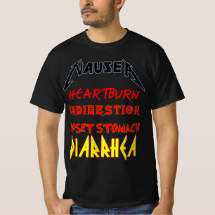 胃の苦情完全おもしろい吐き気バンドティー Tシャツ