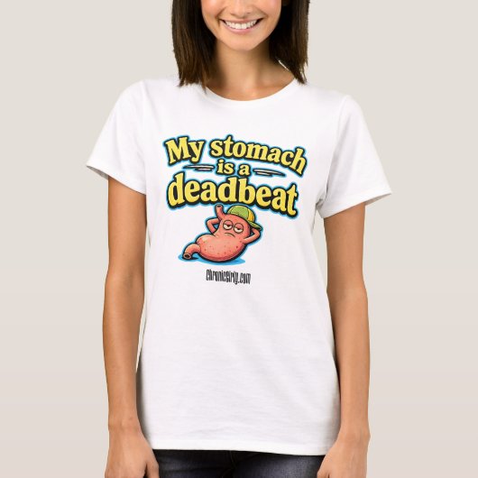 胃は無責任 Tシャツ (正面)