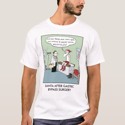胃バイパス手術後のサンタクロース Tシャツ (正面)