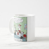 胃バイパス手術後サンタ |のユーモアのあるクリスマス コーヒーマグカップ (正面左)