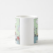 胃バイパス手術後サンタ |のユーモアのあるクリスマス コーヒーマグカップ (中央)