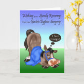 胃バイパス手術用グリーティングカードで快適になる カード (黄色い花)