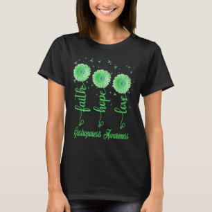 胃不全麻ひ信仰希望のデイジー花 Tシャツ