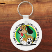 胃不全麻痺の犬 キーホルダー (正面)