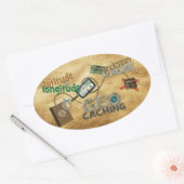 胃痛熱 楕円形シール (封筒)