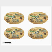 胃痛熱 楕円形シール (シート)